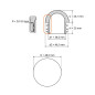 Domed insert cap for round tubes 48,3 mm Grey Domed insert cap for round tubes 48,3 round tube insert caps 48,3 EMFA GmbH