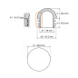 Domed insert cap for round tubes 49,8 round tube insert caps 49,8 EMFA GmbH