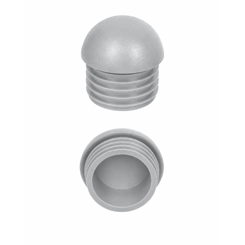 Domed insert cap for round tubes 60,3 mm Grey Domed insert cap for round tubes 60,3 mm Grey