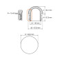 Domed insert cap for round tubes 60,3 mm Grey Domed insert cap for round tubes 60,3 round tube insert caps 60,3 EMFA GmbH