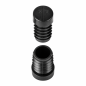 Angled round tube insert 18 mm - H 11,4 mm Black Angled round tube insert 18 mm - H 11,4 mm round tube angle insert 18 EMFA GmbH