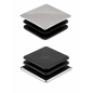 Square insert cap with chrome-plated metal cover 20x20 mm Black Square insert cap with chrome-plated metal cover 20x20 mm square tube end cap 20x20 EMFA GmbH