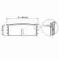 Round insert cap with chrome-plated metal cover 40 mm chrome tube plug 40 EMFA GmbH