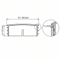 Round insert cap with chrome-plated metal cover 50 mm Chrome effect Round insert cap with chrome-plated metal cover 50 mm chrome tube plug 50 EMFA GmbH