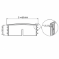 Round insert cap with chrome-plated metal cover 60 mm Chrome effect Round insert cap with chrome-plated metal cover 60 mm chrome tube plug 60 EMFA GmbH