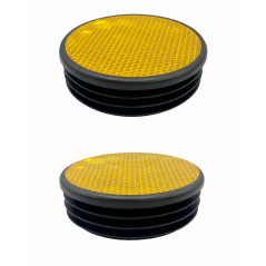 Round tube insert with reflective sticker 150 mm round tube end cap 150 EMFA GmbH