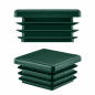 Square end caps for steel box section 60x60 mm Green colour Square end caps for steel box section 60x60 mm Green square end cap 60x60 plastic square tube inserts 6x6 cm End cap for sq