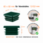 Square end caps for steel box section 60x60 mm Green colour Square end caps for steel box section 60x60 mm Green square end cap 60x60 plastic square tube inserts 6x6 cm End cap for sq