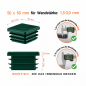 Square end caps for steel box section 40x40 mm Green square end cap 40x40 plastic square tube inserts 4x4 cm End cap for sq
