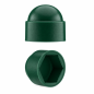 Acorn nut cap M10 key 17 Green 10 year guarantee!