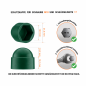 Acorn nut cap M10 key 17 Green 10 year guarantee!