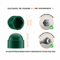 Acorn nut cap M12 key 19 Green 10 year guarantee!