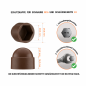 Acorn nut cap M16 key 24 Brown 10 year guarantee!