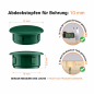 Drill hole cover cap 13x10 mm Green Plastic hole plug 13x10 mm Green, 10-year warranty!