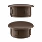 Drill hole cover cap 13x9 mm Brown Plastic hole plug 13x9 mm Brown, 10-year warranty!