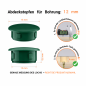 Plastic hole plug 15x12 mm Green, 10-year warranty!