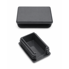 Rectangular ribbed insert with cut-out and bend for fence posts 60x40 mm ribbed post insert EMFA GmbH