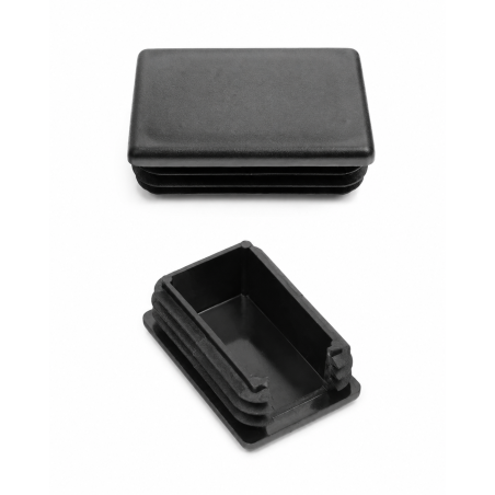 Rectangular ribbed insert with cut-out and bend for fence posts 60x40 mm ribbed post insert EMFA GmbH