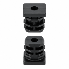 Reinforced square tube insert with metal thread 40x40 mm M10 threaded square tube insert EMFA GmbH
