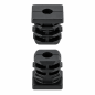 Reinforced square tube insert with metal thread 40x40 mm M10 threaded square tube insert EMFA GmbH