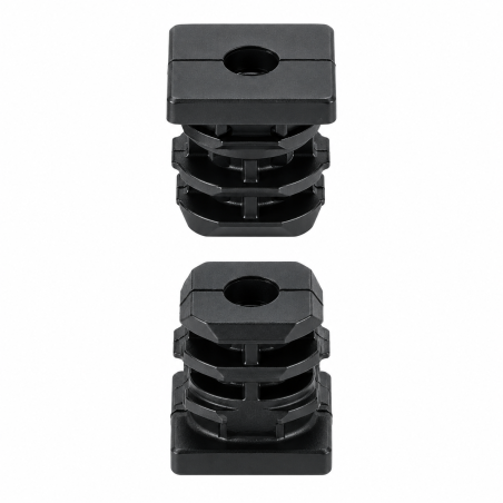 Reinforced square tube insert with metal thread 40x40 mm M8 threaded square tube insert EMFA GmbH