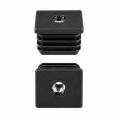 Square tube insert with metal thread 50x50 mm M10 threaded box section insert 50 EMFA GmbH