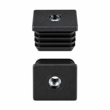 Square tube insert with metal thread 50x50 mm M10 threaded box section insert 50 EMFA GmbH
