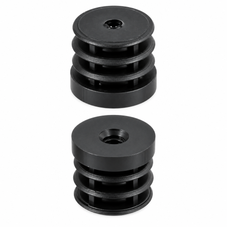 Threaded insert for round tubes in PA 25 mm M10 threaded insert for round tubing 25 EMFA GmbH