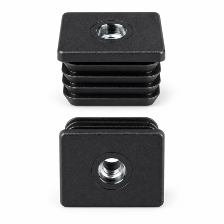 Rectangular tube insert with metal thread 40x50 mm M10 rectangular tube insert 40x50 EMFA GmbH