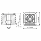 Rectangular tube insert with metal thread 40x50 mm M10 rectangular tube insert 40x50 EMFA GmbH