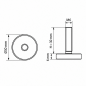 Adjustable Foot Ø30 M6x30 polypropylene adjustable foot EMFA GmbH
