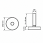 Adjustable Foot Ø30 M6x40 Black Adjustable Foot Ø30 M6x40 polypropylene adjustable foot EMFA GmbH