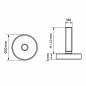 Adjustable Foot Ø30 M8x10 Black Adjustable Foot Ø30 M8x10 polypropylene adjustable foot EMFA GmbH