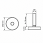 Adjustable Foot Ø30 M8x20 Black Adjustable Foot Ø30 M8x20 polypropylene adjustable foot EMFA GmbH