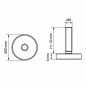 Adjustable Foot Ø30 M8x30 Black Adjustable Foot Ø30 M8x30 polypropylene adjustable foot EMFA GmbH
