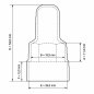 Extended Protective Cap for Bolts and Nuts with Washer Seat PE M12 H54 extended bolt caps M12 EMFA GmbH