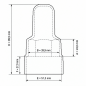 Extended Protective Cap for Bolts and Nuts with Washer Seat PE M27 H100 Grey Extended Protective Cap for Bolts and Nuts with Washer Seat PE M27 H100 extended bolt caps M27 EMFA GmbH