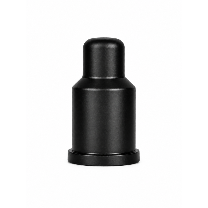 Extended Protective Cap for Bolts and Nuts with Washer Seat PE M30 H100 Black