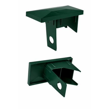 Rectangular Plastic Insert Cap for Fence Posts with Hole 40x60 mm end plug EMFA GmbH