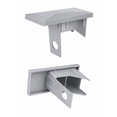 Rectangular Plastic Insert Cap for Fence Posts with Hole 40x60 mm end plug EMFA GmbH