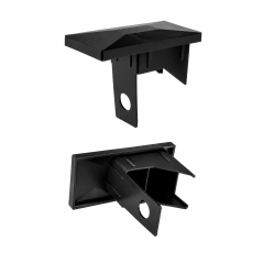 Rectangular Plastic Insert Cap for Fence Posts with Hole 40x60 mm end plug EMFA GmbH