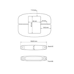 Plastic Mid Clamp for Rigid Fence Panels 40x60 mm clip EMFA GmbH