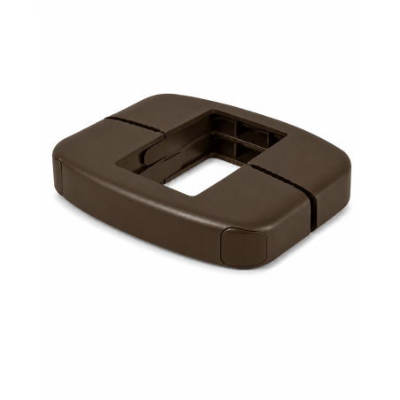Plastic Mid Clamp for Rigid Fence Panels 40x60 mm Brown Plastic Mid Clamp for Rigid Fence Panels 40x60 mm clip EMFA GmbH