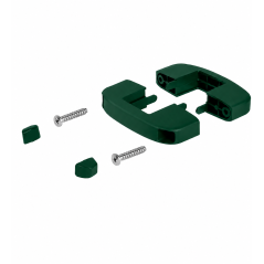 Plastic Mid Clamp for Rigid Fence Panels 40x60 mm Green