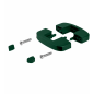 Plastic Mid Clamp for Rigid Fence Panels 40x60 mm Green Plastic Mid Clamp for Rigid Fence Panels 40x60 mm clip EMFA GmbH