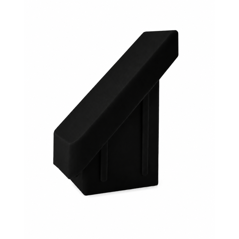 45° Angled Internal Cap for Fence Posts 20x30 mm Black