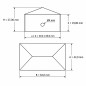 Rectangular External Cap in Raw Steel 40x60 mm Silver Rectangular External Cap in Raw Steel 40x60 mm post cap EMFA GmbH