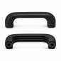Bridge Handle with Through Holes and Flush End Caps 120 mm - d 8,5 mm - black handle - end caps Black EMFA GmbH