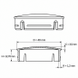 Metallized round insert cap with chrome effect 40 mm round tube insert 40 EMFA GmbH