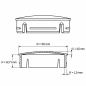 Metallized round insert cap with chrome effect 50 mm round tube insert 50 EMFA GmbH